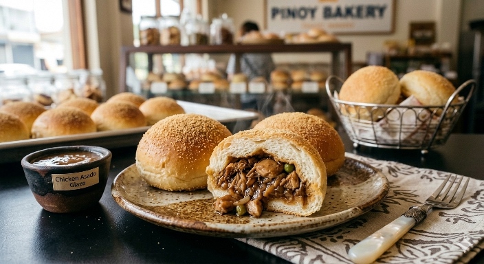 Chicken Asado Pandesal