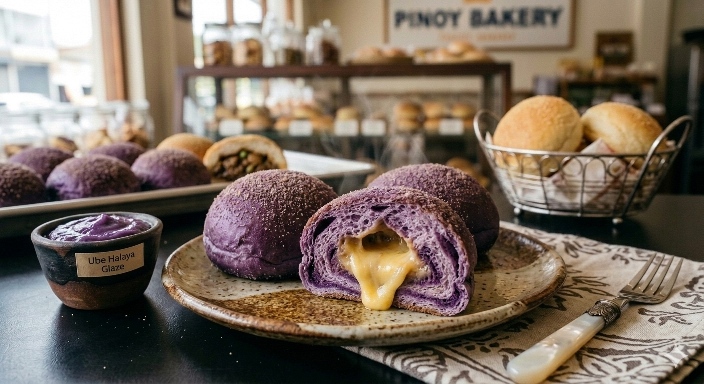 Ube Cheese Pandesal